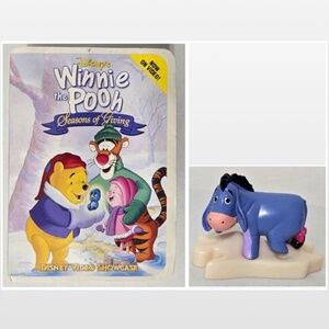 Vintage 2000 Disney Winnie the Pooh Toy McDonalds Eeyore Puzzle Piece Y2K VTG